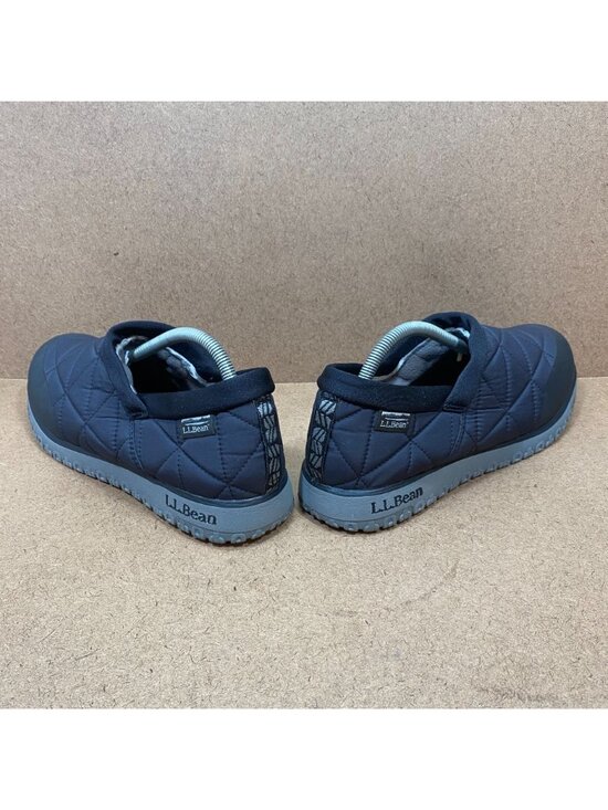 L.L. Bean Ultralite Primaloft Quilted Slip-On Shoes Mens Size 10 Black & Gray main image 5